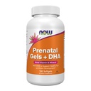 AHORA Suplementos, Gels prenatales + DHA con 250 mg DHA por porción, además de aceite de Borage (GLA), 180 Softgels