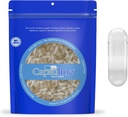 Capsuline Size 0 - Clear Empty Gelatin Capsules - 25000 Conde - DIY Pure Bovine Pill Capsule Filling - Empty Caps - Kosher, Gluten Free and Halal Certified - Non-GMO Certificado (Clear)