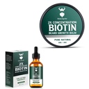 Biotin Beard Balm for Men &amp; Conditioning Beard Wax and Growth Beard Growth Oil with 2X Concentration Biotin for Men, Hydrates & Thickens Facial Hair