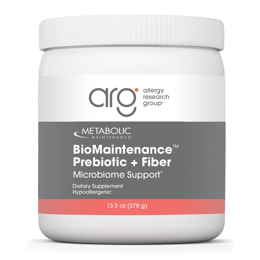 Metabolic Maintenance BioMaintenance Prebiotic + Fiber Powder - Supports Gut Health & Immune Function - Pure, Easy Add-in with No Sweeteners or Fillers (378g / 60 Servings)