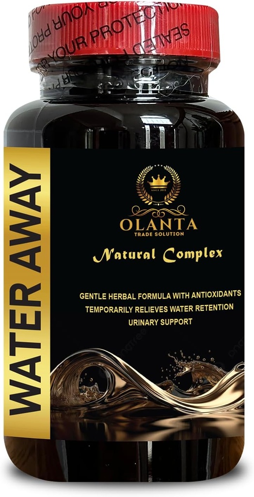 Agua Away - Inmunidad más alta, Agua natural Away Pills, Agua Retención Alivio, Límites fluidos para la retención de agua, Límites Diuréticos de agua con cardo de leche - 1 Botella