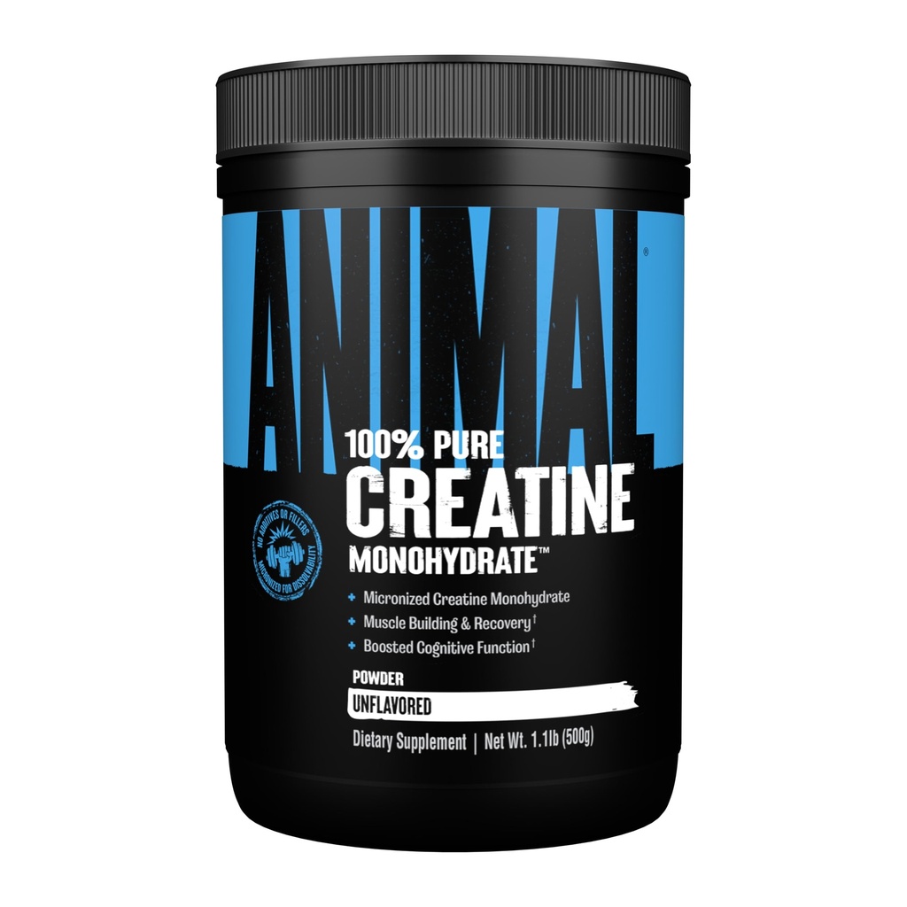 Cretina micronizada de animales, Polvo de monohidratos, Desflavorado, 1,1 lb (500 g)