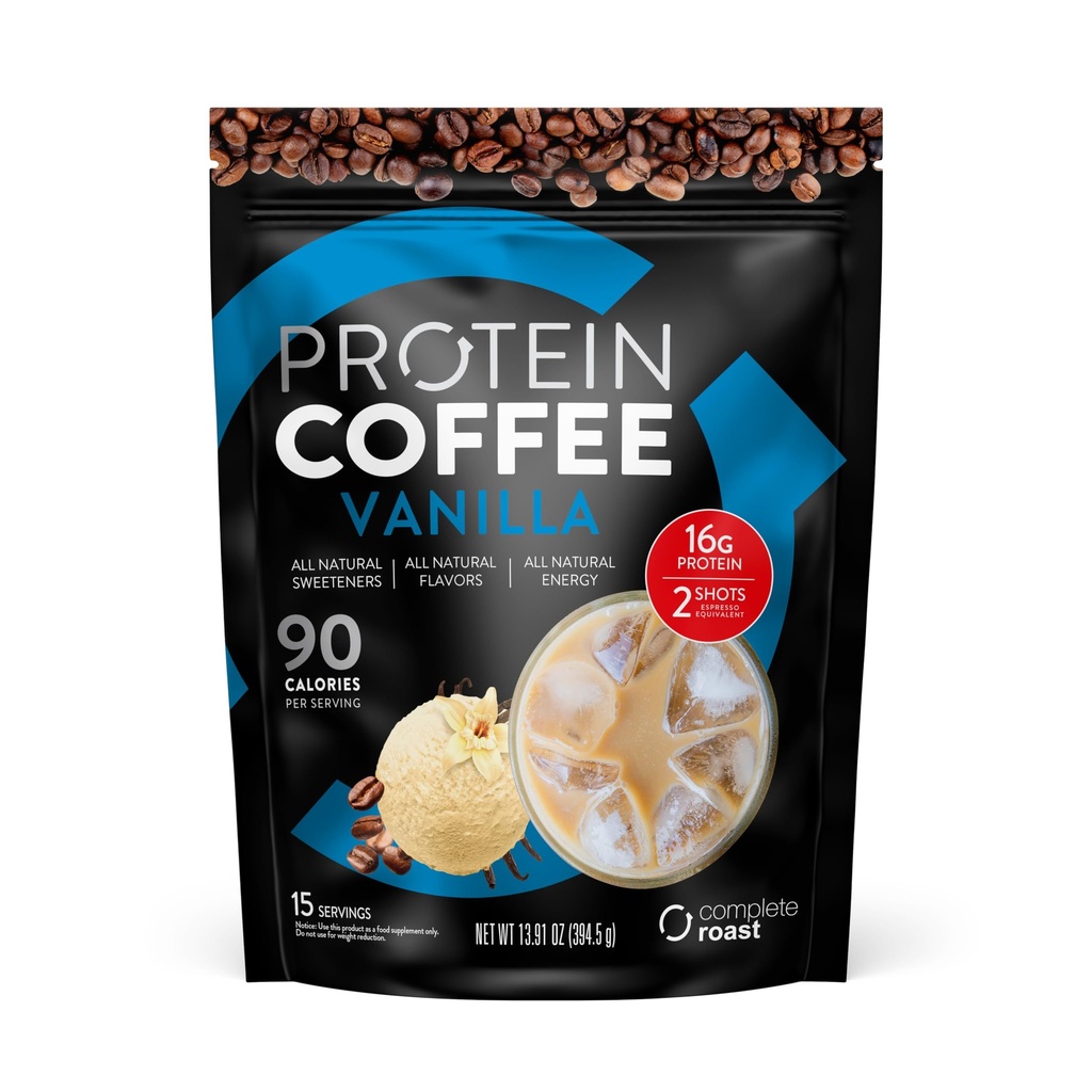 Tejado completo - Vainilla - Proteína de café gourmet - Todos los servicios naturales 15