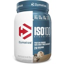 Dymatize ISO100 Hidrolyzed Protein Powder, 100% Whey Isolate Protein, 25g de Proteína, 5.5g BCAAs, Gluten Free, Fast Absorbing, Easy Digesting, Cookies y Crema, 1.6 libras