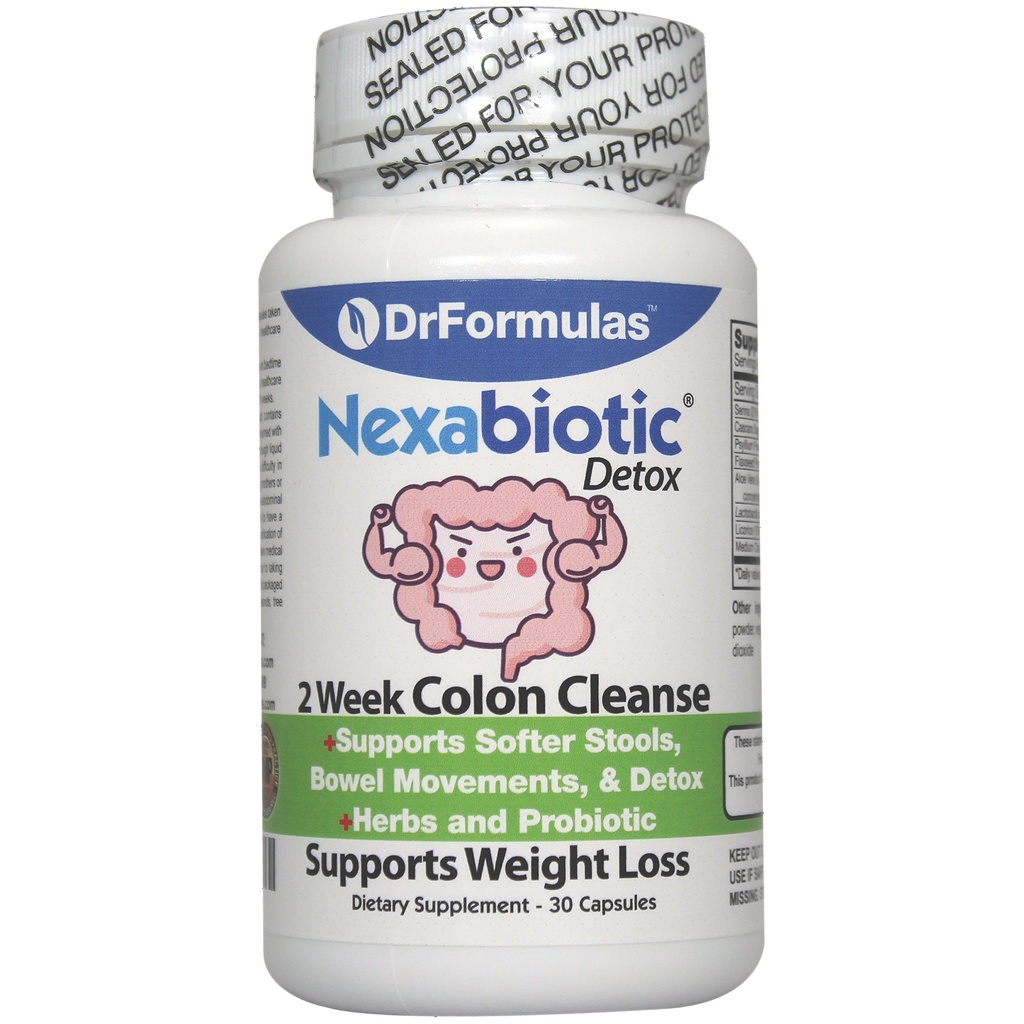 DrFormulas Probiotics for Women Weight Pérdida Silencio Hombres &amp; Mujeres Colon Cleanse Detox TEN Nexabiotic 2 Week Fast &amp; Quick Pills, Diet Supplements (Not Tea)
