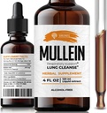 SIRUNES Mullein Leaf Verbascum Thapsus Dietary Supplement - Promoting Lung, Respiratory (Mullein 4Fl Oz)