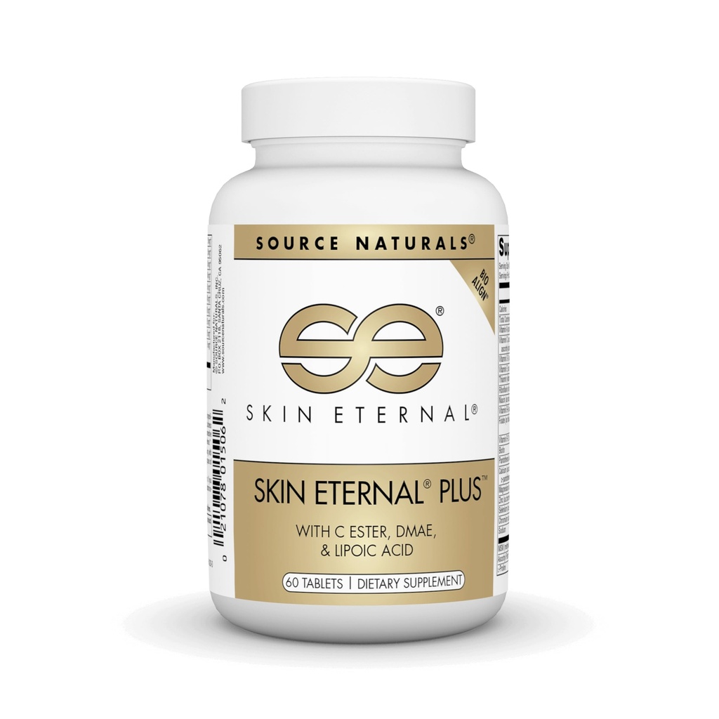 Fuente Naturals Skin Eternal Plus, con C Ester, DMAE, " Ácido Lipoico - 60 Tablets