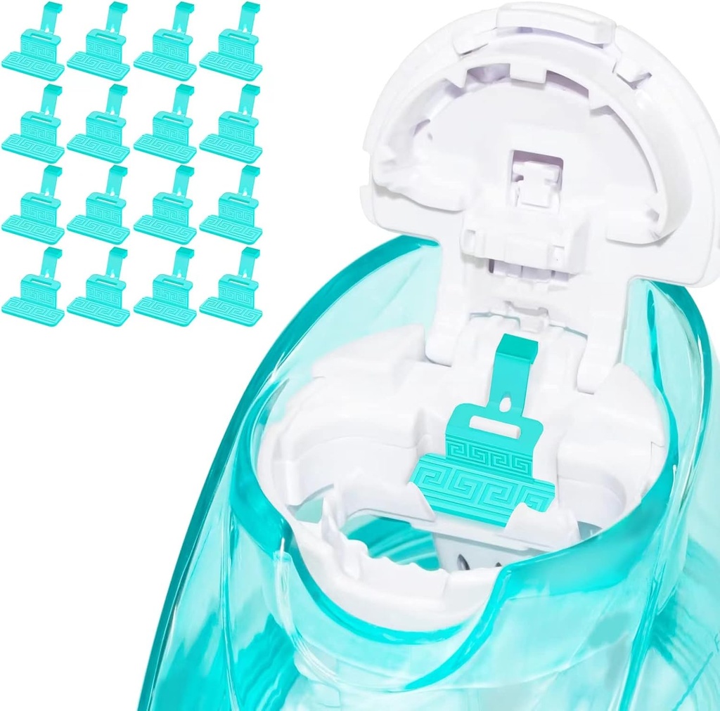 FireAnt Silicone Saline Pods Refills Accessories Compatible with Navage Nasal Care, 16 Pack Reusable Silicone Salt Pads Refills Replacements, Easy Operation (Light Blue 16 Packs)