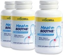 HEAL-N-SOOTHE Suplementos de soporte conjunto - Enzimas proteolíticos como Bromelain " Papain, con Boswellia, Turmeric " Ginger- promueve Protein Función Digestiva " Body Defense Wellness- 90 Count (3 Pack)