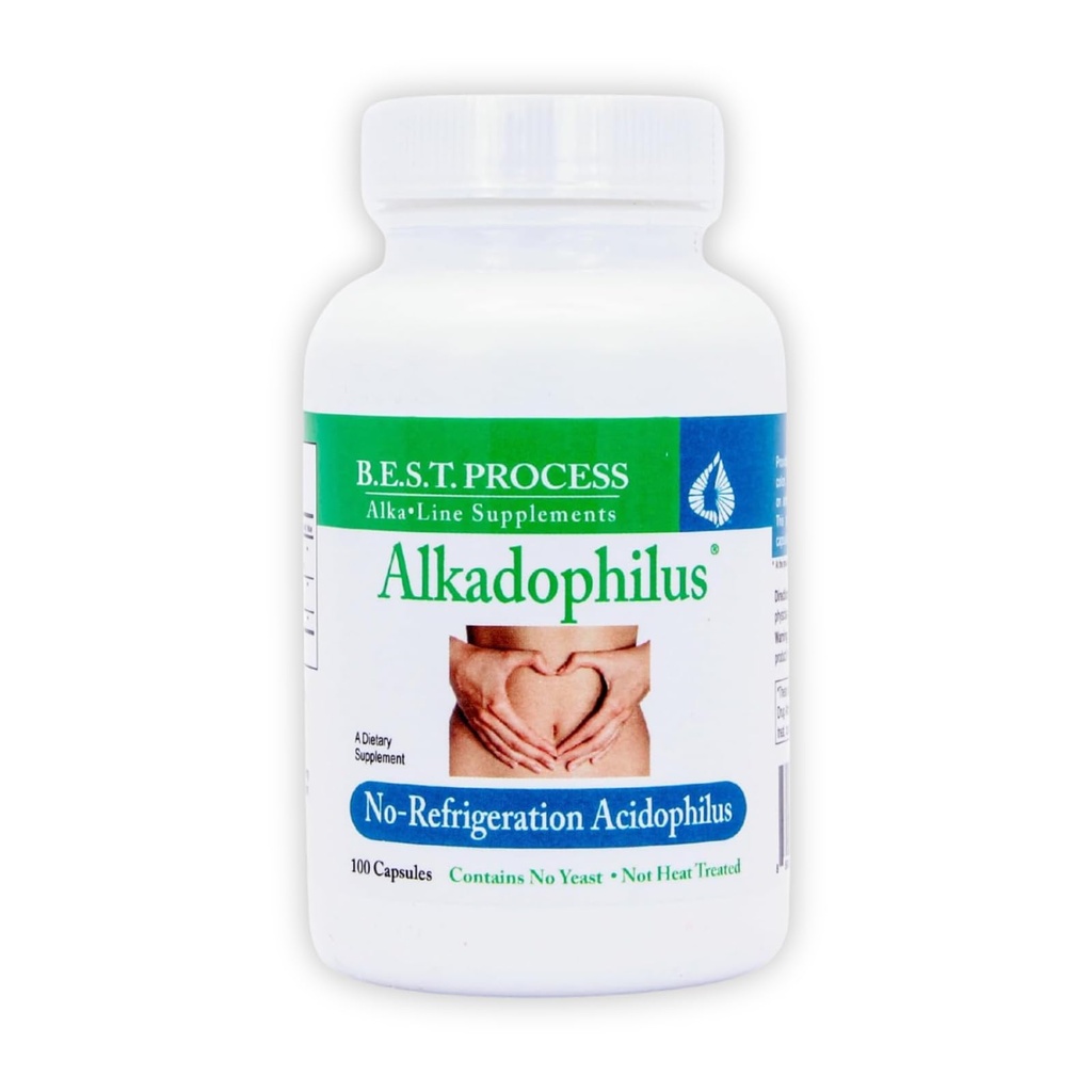 Alkadophilus Best Process Alkaline — No Refrigeration Probiotic & Prebiotic Digestive Supplement — 1.5 Billion CFU of Good Bacteria " Beetroot