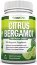 Citrus Bergamot - 500 mg - 90 cápsulas vegetarianas - 38% polifenoles - Natural Premium Quality Citrus Bergamot Extracto - Promueve la Triglicéride saludable Niveles