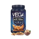 Vega Sport Vegan Protein Powder + Recuperación - 30g Proteína basada en plantas por Serving, Mantequilla de maní, 19 Servings, 5g BCAAs, Probióticos, NSF Certified, Para Shakes & Smoothies, 1.8lbs (Paquete May Vary)
