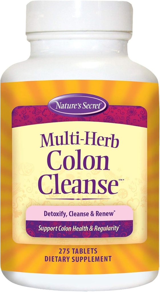 La naturaleza Secreta Multi-Herb Colon Cleanse apoya la salud digestiva y la regularidad, 275 Tablets