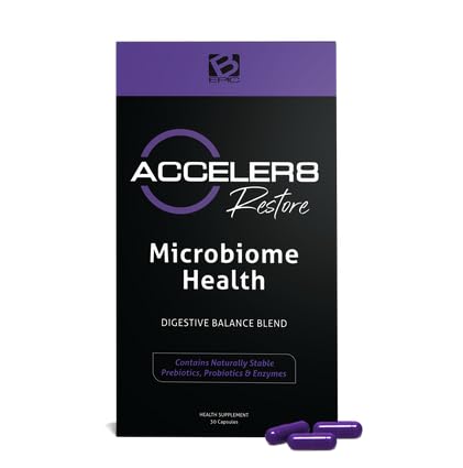 Bepic's Acceler8 Restore Silencio 1 Box ← 1 Month Supply  30 Capsules  Purple Capsules ← Detox and Cleanse ← Gut and Digestive Health