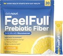 Daily Nouri FeelFull Prebiotic Fiber Drink Mix ← Soporta la plenitud natural, la competencia " Control de los amores, Gut " Metabolic Health TEN Oligofructose, Glucomannan " Chromium TEN 30 Stick Packs