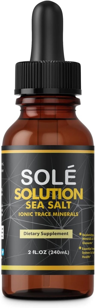 Qei Sole Sea Salt - Composed of Sodium Chloride, Potassium, Iron, Calcium, Magnesium, Copper, zinc and More. (Big, 8 0z)