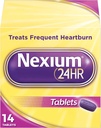Nexium 24HR Delayed Release Heartburn Relief Tablets, Esomeprazole Magnesium Acid Reducer, 20 mg, 14 Conde