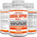 Soporte Adrenal y Gerente de Cortisol - 90 Capsules, Suplemento de Salud Adrenal con Ashwagandha, Licorice Root, Rhodiola Rosea, Ginseng, Holy Basil for Adrenal Fatigue for Women & Men