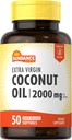 Sundance Extra Virgin Coconut Oil Softgels  2000mg ← 50 Cuenta ← No GMO y Gluten Suplemento gratuito
