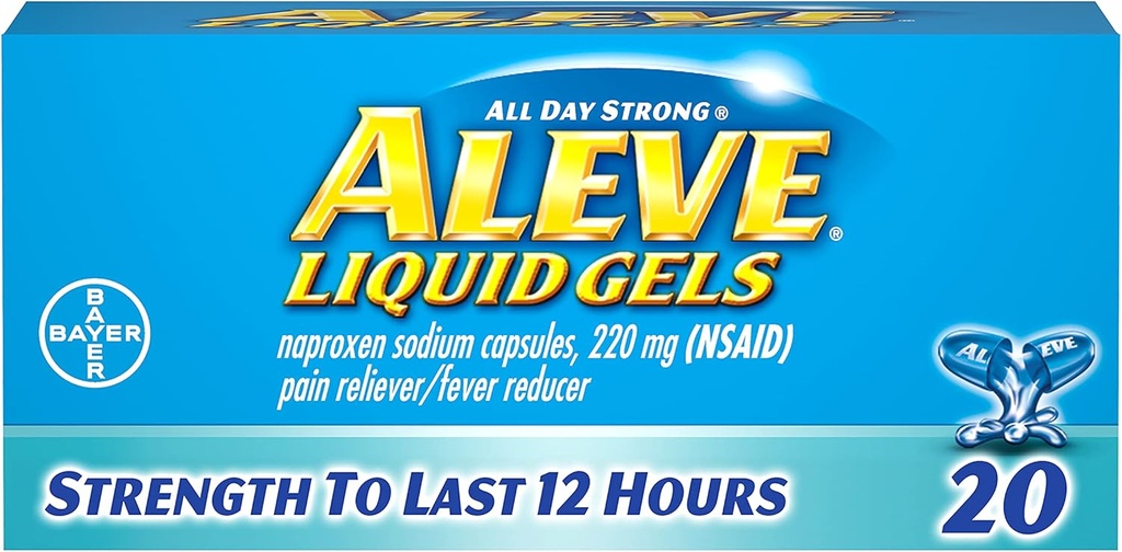 Aleve Líquido Gels 20 ea (Pack of 4)