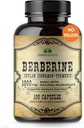 Berberine Capsules Ceylon Cinnamon & Turmeric - Beberina HCL Suplemento dietético para Hombres y Mujeres – No GMO Berberine 1000mg – Ideal para soporte inmunitario, corazón, nivel de colesterol