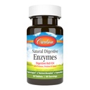 Carlson - Natural Digestive Enzymes, Digestive Aid #34 con Protease, Amylase " Lipase, Digestive Support, Nutrient Absorption " Optimal Wellness, 50 Tablets