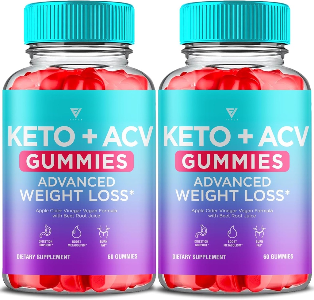 Valor propuesto: (2 Pack) Keto ACV Gummies Advanced Apple Cider Vinegar 1000MG Vitamin Supplement Formula for Women Men with Folic Acid Beet Root (120 Gummies)