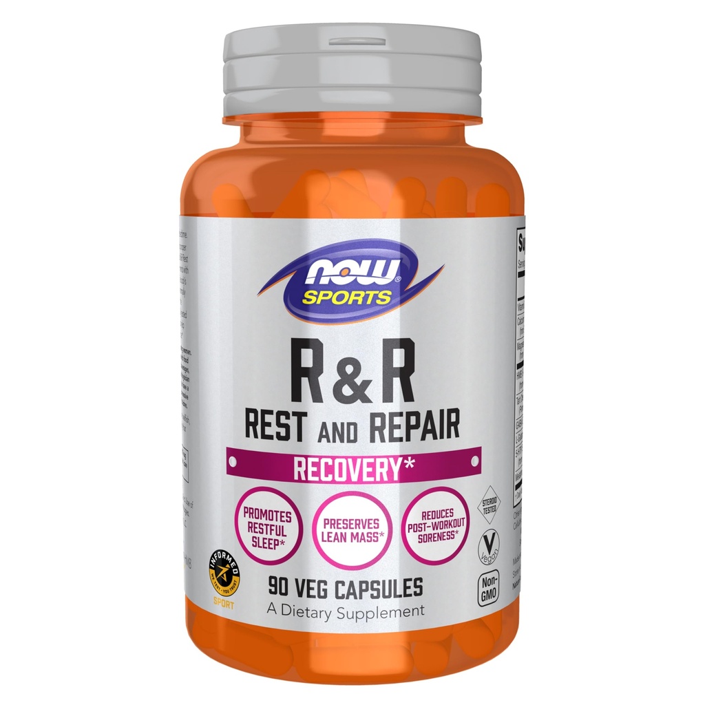 AHORA Alimentos Deportes Nutrición, Resto y Reparación, Recuperación*, Promueve el descanso*, Preserva la Misa de Lean, Reduce la Soreness Post-Workout*, Vegan, NGMO, 90 Veg Capsules