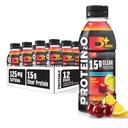 Protein2o 15g Whey Protein Isolate Hydration Drink Plus Energy & Focus, 350 mg de electrolitos, 125 mg de cafeína, Sugar Free, Cherry Lemonade, 16.9 oz Bottle (Pack of 12)