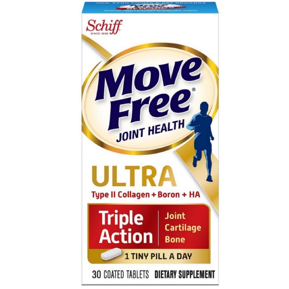 Move Free Ultra con la tabla de salud conjunta UC-II, 30 Conde