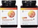 Youtheory Turmeric Extra Strength Fórmula Capsules 1000 mg por Daily, 120 Conde (Pack of 2)