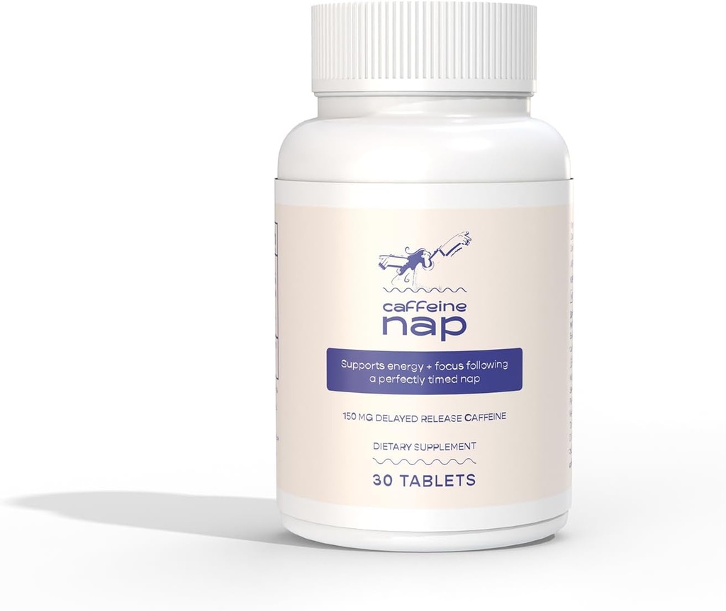 Delayed Release Caffeine Supplement ← Power Coffee Nap + Energy & Focus  sometida 60 Tablets