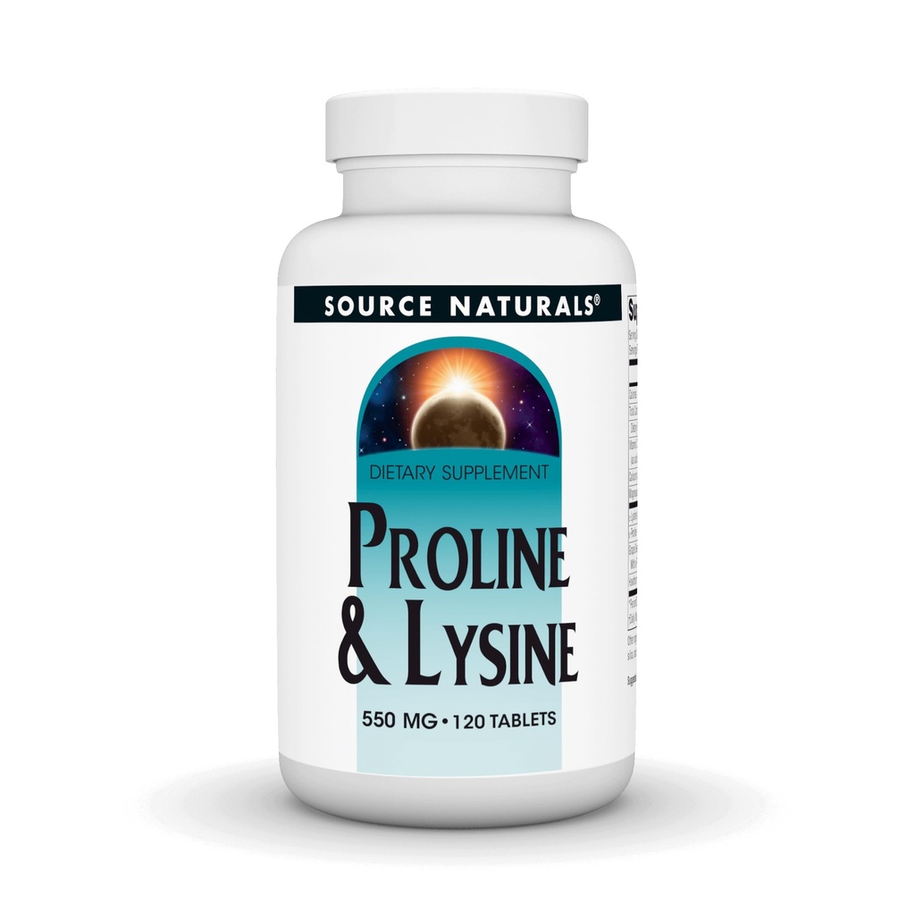Fuente Naturals Proline " Lysine, 550 mg - 120 Tablets
