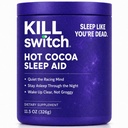 Killswitch Sleep Aid for Adults – Fall Asleep Fast > Wake Refreshed, Sugar-Free Hot Chocolate Suplemento - Magnesium, Tart Cherry, L-Theanine &amp; More for Restful Sleep, 30 Servings, Made in USA