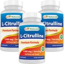 Mejores Naturales L-Citrulline Capsules - 1500mg/Serving - Non-GMO - Gluten Free - 90 cápsulas (90 Cuenta (Pack of 3))