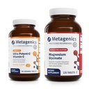 Metagenics Bundle - Ultra Potent-C Chewable &amp; Magnesium Glycinate - 90 Tablets of Ultra Potent-C Chewable for Immune & Antioxidant Support - 120 Tablets of Mag Glycinate for Nervous System Support