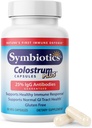 Symbiotics Colostrum 60ct Vegetable Capsules - Immunity Support - Lactoferrin Supplement & Colostrum Protein with Immunoglobulin - 25% lgG Anticuerpos - Gluten Free
