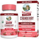 MaryRuth Organic Cranberry Gummies - 500mg Suplemento Silencio Urinary Tract Health for Women TEN with D Mannose ANTE Tradicional Use TEN USDA Orgánica Silencio Vegan Silencio No GMO ANTE 30 Servimientos