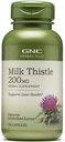 GNC Herbal Plus Milk Thistle 200mg Suplemento, Vegetariano, soporta la función saludable del hígado, 100 servicios