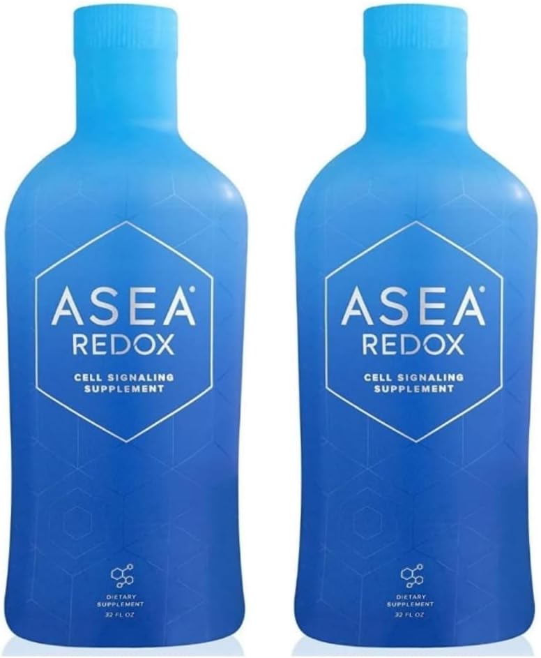 ASEA Redox Cell Signaling Supplement - Cellular Energy & Heart Supplements for Men and Women - Hormonal Balance & Energy Booster for Women and Men for Vibrant Age-Defying Living (Two 32 Fl Oz Bottles)