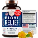 Bloat Relief Probiotic and Digestive Enzymes - Anti Bloating Turmeric, Fennel, Bromelain IBS Suplemento - Detox Debloat Capsules Gas - Bloating Relief for Women and Men - 30 Gut Health Pills