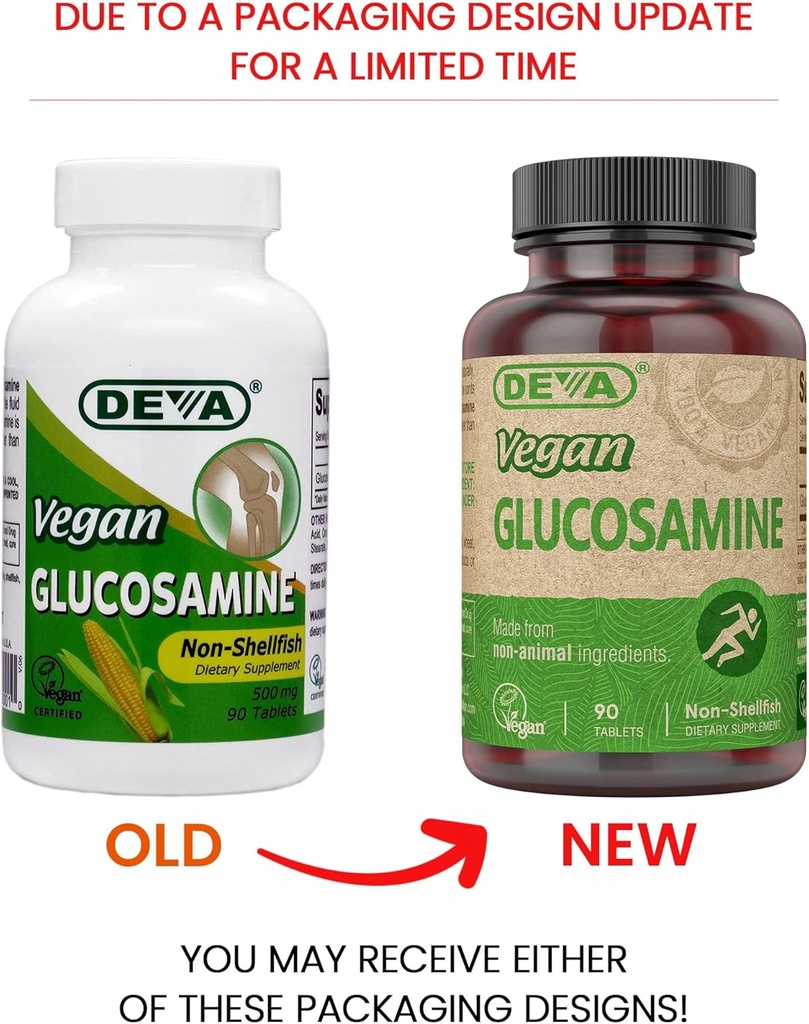 DEVA Glucosamina Vegana 90 Tabs (Pack of 2)