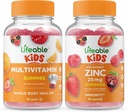 Multivitamina vital Niños + Zinc 25mg Niños, Gluten Free, GMO Gratis, Chewable Gummy