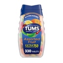 TUMS Tablas de ácido picante para el alivio de acidez extra de fuerza, Ideal para un barbacoa de verano - sabores de frutas surtidos - 330 Conde