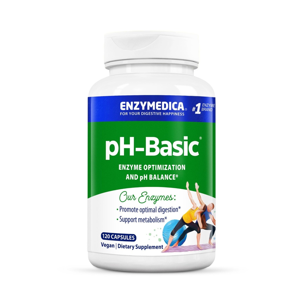 Enzymedica, pH-Basic, Incluye Enzimas Digestivas, Nutrientes " Herbs, apoya la digestión saludable " pH Balance, 120 Conde