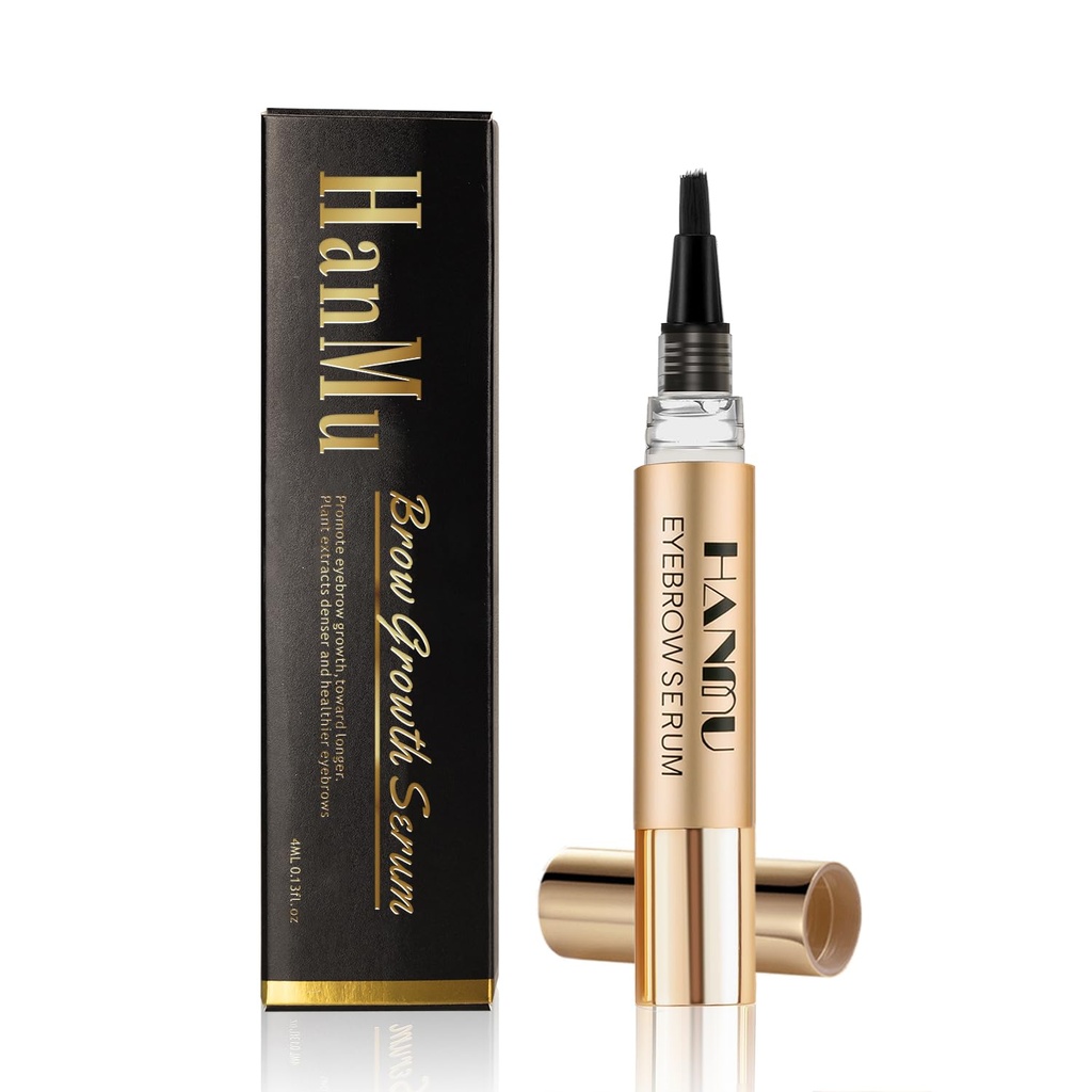Serum de crecimiento de la ceja HANMU,For Rapid Enhancing Brow Growth Faster,Fuller,Thicker,Non Irritating Eye Brow Enhancer 4ml