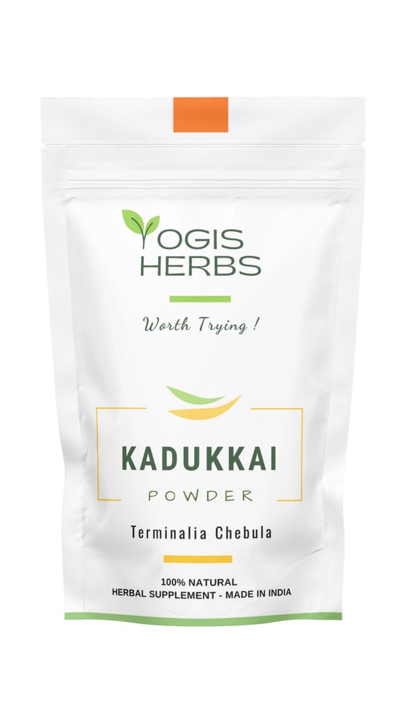 YOGIS HERBS Kadukkai Powder (Terminalia Chebula/Haritaki) 1 Lb Fresh &amp; Pure 1 Libra (Pack of 1)