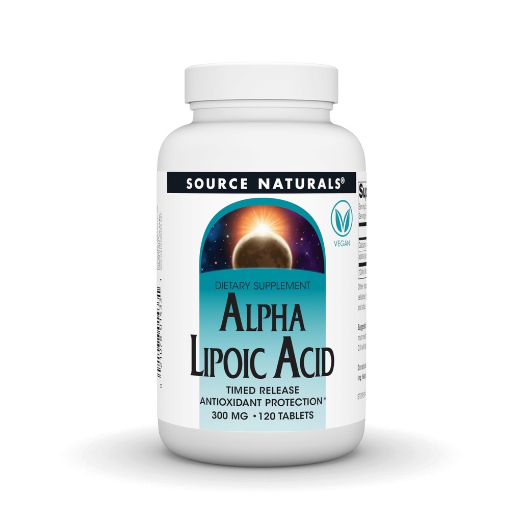 Source Naturals Alpha Lipoic Acid, Time Released Antioxidant Protection* - 120 Time Release Tablets
