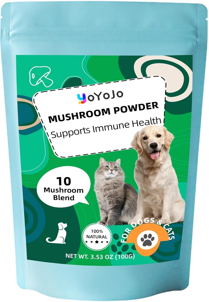 Mushrooms Extracto Polvo para perros &amp; gatos