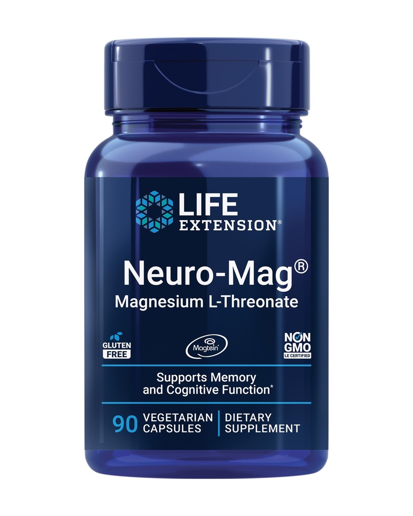 Extensión de la vida Mismo 400mg &amp; Neuro-mag Magnesium L-threonate Suplementos para Conjunto, Liver, Brain Health, Memory &amp; Atención, Non-GMO, Gluten Free, 60 &amp; 90 Con